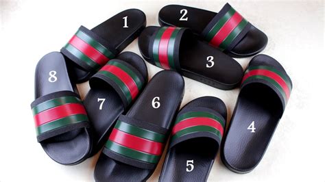 fake gucci flip flops receipts|knockoff Gucci slides.